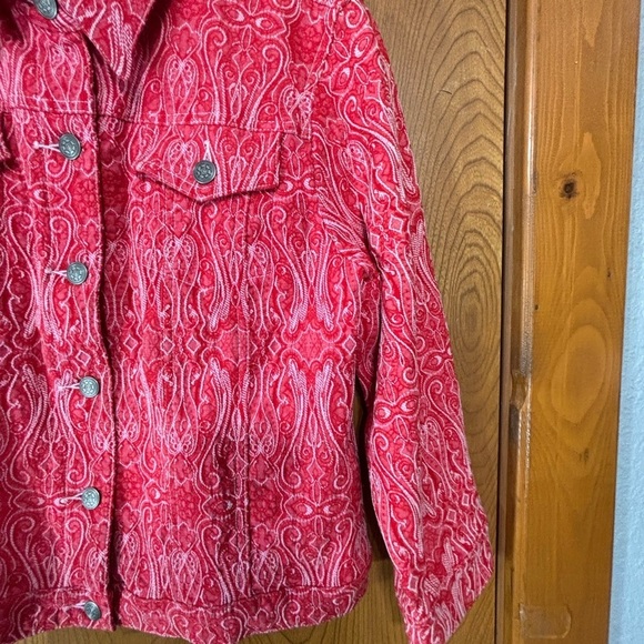 Ruby Rd. Red Jean Jacket - Picture 5 of 8